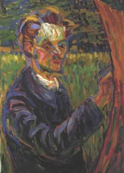 Erich Heckel an der Staffelei